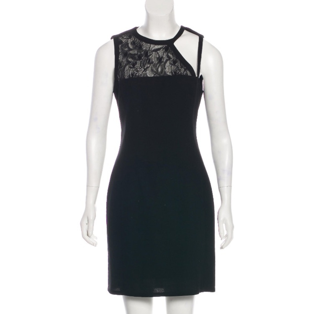Black Saint Laurent dress with lace - Picture 4 of 6